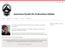 Tablet Screenshot of kyukidomartialarts.com
